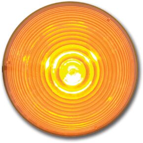 GG Grand General 80941 Red 2 Inches Beehive Light w/Grommet & Pigtail