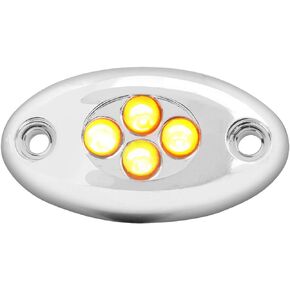 GG Grand General 87423 Red Light 4-LED Courtesy, Clear Base