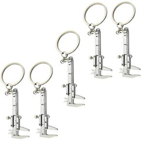 WRITWAA 5pcs Vernier Caliper Buckle Keychain for Keys Backpack Keychain Car Gifts Keychain for Backpacks Caliper