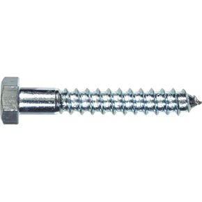 The Hillman Group 230115 Hex Lag Screw, 3/8-Inch X 10-Inch, Zinc, 50-Pack