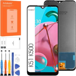 Screen for LG K51 Screen Replacement for LG K500 LCD Screen K500UM,K500KM,K500MM,LMK500MM Touch Display Digitizer Assembly Repair Parts（Black Not Fit K51S