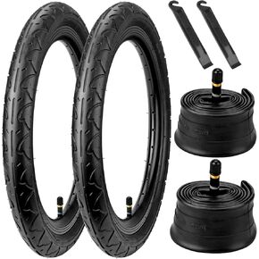 16X1.75 Bike Tires (47-305), 16" Road Bike Tires or with 16" Bike Tubes 32mm Schrader Valve with 2 Tire Levers Compatible with 16x1.60 16x1.75 16x1.90 16x1.95 Bike Bicycle Tires and Tubes