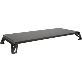 Allsop Lo Riser Monitor Stand, for 32" Monitors, 24" X 11" X 2" to 3", Black, Supports 30 Lb