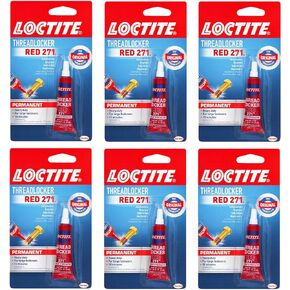 Loctite 209741 Threadlocker Red 271, 0.2 Ounce - 6 Pack