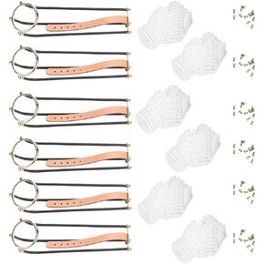 Billiard Pockets,Snooker Table Pocket Nets Complete,6pcs Billiards Table Rail Pockets Standard Snooker Billiard Table Replacement Solid Empire Rail with Net Pockets Set Snooker Pocket Billiard