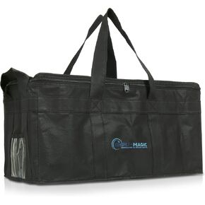 حقيبة توصيل البقالة أو الطعام المعزولة والقابلة لإعادة الاستخدام من Simpli-Magic، مقاس XL، أسود in Kuwait