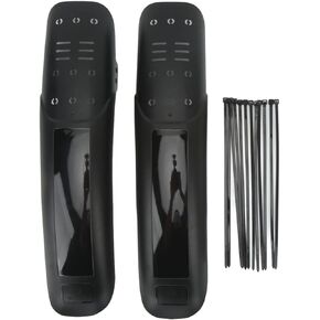 EVTSCAN 2Pcs Mountain Bike Fender Set - Universal Lengthened Hard Shell Plastic and Resin Bike Mud Guards for Outdoor Riding