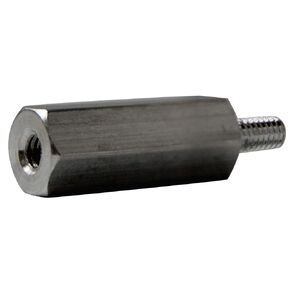 Small Parts 370811HMA Aluminum Male-Female Threaded Hex Standoff, 3/8" Hex Size, 1/2" Length, 10-32 Thread Size (Pack of 25)