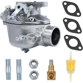 RYTIME 8N9510C Carburetor with Gasket Kits Compatible With Ford 2N 8N 9N 1939-1952 Heavy Duty Tractor for Marvel Schebler 8N9510C 9N9510A B3NN9510A TSX241A TSX241B TSX33