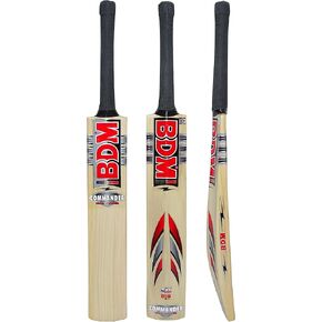 BDM Commander Max Power English Willow Wood مقاسات البالغين حقيبة حمل مضرب الكريكيت - اختر الوزن in Kuwait