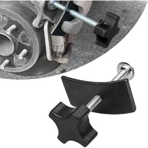 Jewkot Pack-1 Car Disc Brake Cylinder Adjustment Wrench, Brake Piston Brake Cylinder Push-Back Tool, Brake Pad Disassembly and Installation Accessories, Universal for Car Brake Pad Separator (Black)