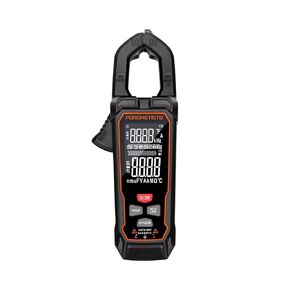 Digital Clamp Meter-AC/DC Voltage& AC/DC Current Auto-ranging Temperature Capacitance Resistance Diodes Continuity TRMS Live Wire Test Auto Mode