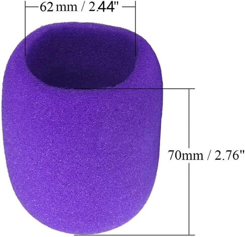 6 PCS Pink Thicken Ball-Type Sponge Foam Mic Cover Handheld Microphone Windscreen Shield Protection Micro Foam Filter for KTV Broadcasting in Kuwait
