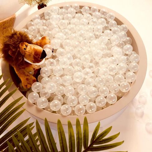 كرات Realhaha باللون البيج لحفرة الكرات، كرات بلاستيكية ملونة خالية من البيسفينول A، كرات لعب الأطفال in Kuwait