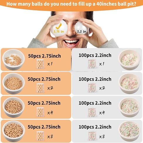 كرات Realhaha باللون البيج لحفرة الكرات، كرات بلاستيكية ملونة خالية من البيسفينول A، كرات لعب الأطفال in Kuwait