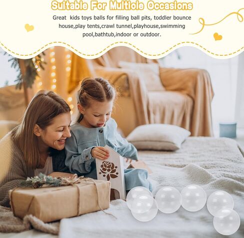 كرات Realhaha باللون البيج لحفرة الكرات، كرات بلاستيكية ملونة خالية من البيسفينول A، كرات لعب الأطفال in Kuwait