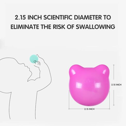 كرات اللعب من PlayMaty - 2.2 بوصة خالية من الفثالات والبيسفينول أ، 100 قطعة من كرات المحيط البلاستيكية للأطفال الصغار والرضع من أجل خيمة اللعب وديكور حفلات حمام السباحة in Kuwait