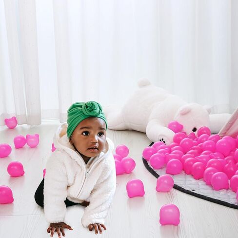 كرات اللعب من PlayMaty - 2.2 بوصة خالية من الفثالات والبيسفينول أ، 100 قطعة من كرات المحيط البلاستيكية للأطفال الصغار والرضع من أجل خيمة اللعب وديكور حفلات حمام السباحة in Kuwait