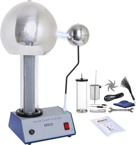 EISCO 400,000 Volt Van De Graaff Kit - with 10 Electrostatic Attachments in Saudi Arabia