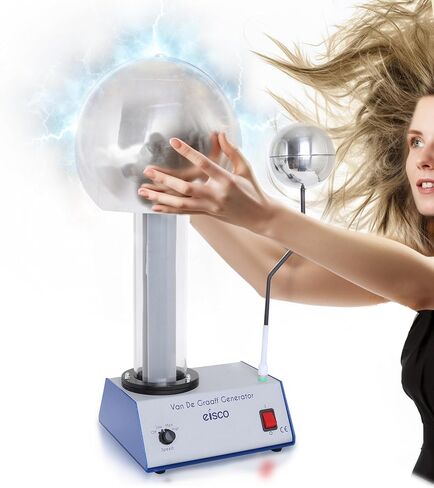 EISCO 400,000 Volt Van De Graaff Kit - with 10 Electrostatic Attachments in Saudi Arabia