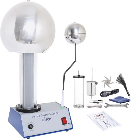 EISCO 400,000 Volt Van De Graaff Kit - with 10 Electrostatic Attachments in Saudi Arabia