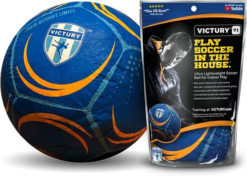 Ollyball VICTURY Sz 5 Soccer Ball and Training Video System for Playing Soccer in The House in Kuwait