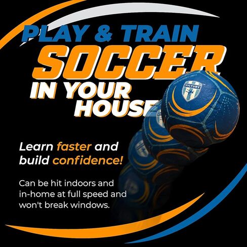 Ollyball VICTURY Sz 5 Soccer Ball and Training Video System for Playing Soccer in The House in Kuwait