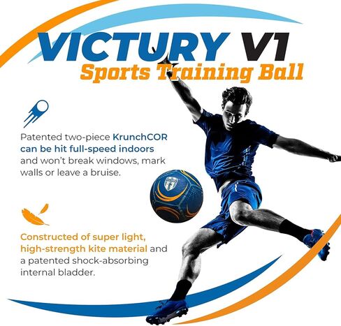 Ollyball VICTURY Sz 5 Soccer Ball and Training Video System for Playing Soccer in The House in Kuwait