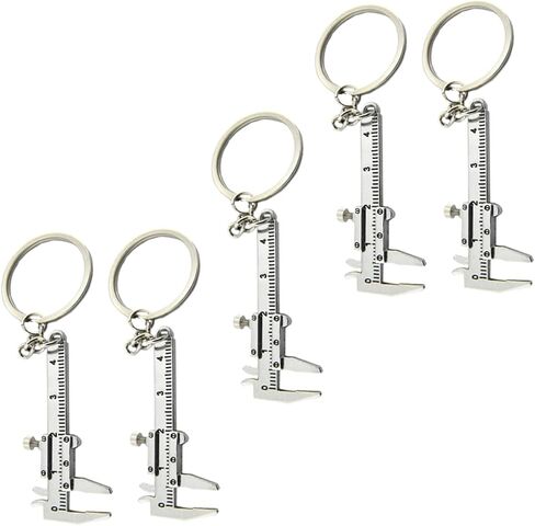 WRITWAA 5pcs Vernier Caliper Buckle Keychain for Keys Backpack Keychain Car Gifts Keychain for Backpacks Caliper in Saudi Arabia