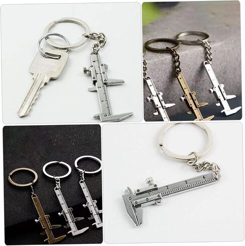 WRITWAA 5pcs Vernier Caliper Buckle Keychain for Keys Backpack Keychain Car Gifts Keychain for Backpacks Caliper in Saudi Arabia