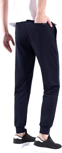 Ancient Star Mens Hiking Joggers Sweatpants Light Breathable Quick Dry Running Sports Pants with Zipper Pockets in Kuwait