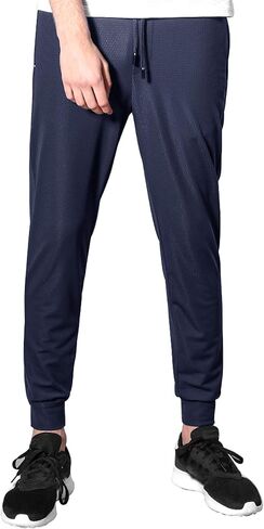 Ancient Star Mens Hiking Joggers Sweatpants Light Breathable Quick Dry Running Sports Pants with Zipper Pockets in Kuwait