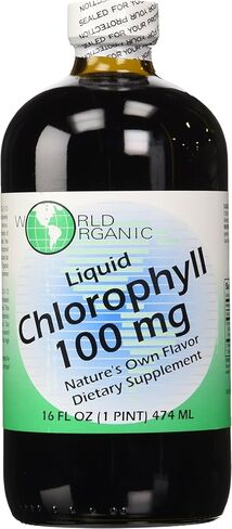 سوائل مكملة للكلوروفيل من Azeko Organics، 100 مجم، 16 أونصة سائلة (عبوة من قطعة واحدة) in Saudi Arabia