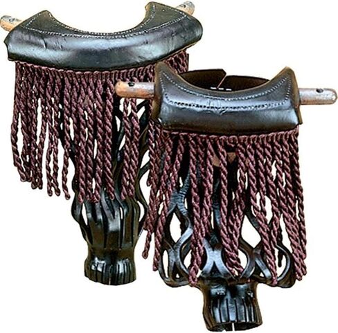 Action Fringe Leather Pocket for Pool Table (Set of6), Dark Brown in Saudi Arabia