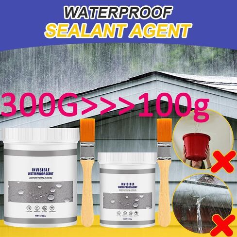 Invisible Waterproof Agent, Waterproof Rubber Seal, No Pounding Brick Leakage, Super Strong Adhesive Seal Coating 10.5Fl Oz (300ml) in Kuwait