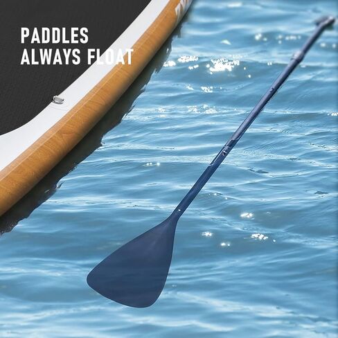 Zyerch Inflatable Stand Up Paddle Board with Floating Paddle, Accessories of Backpack, Double-Action Hand Pump, All-Around SUP for Yoga,Fishing,Tour-10'6" (Black) in Kuwait