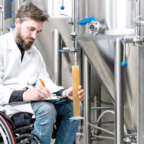 مقياس كثافة السوائل لبيرة المشروب المنزلية، مقياس كثافة الماء ثلاثي النطاق لمستلزمات أدوات اختبار صنع كومبوتشا النبيذ، الجاذبية النوعية، مقياس كثافة السوائل للبيرة وABV وجرة الاختبار (مجموعتان) in Kuwait