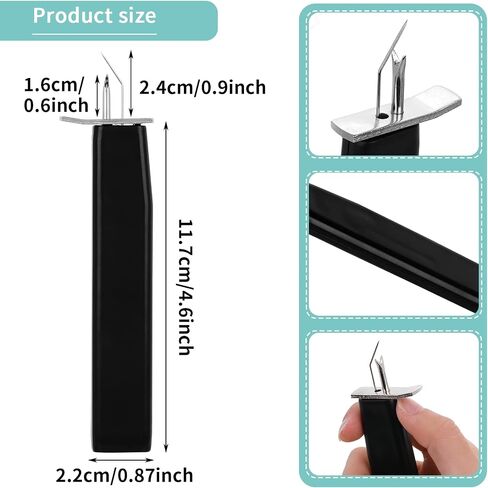 أداة عقد الخرز من Grevosea لإنشاء عقد آمنة من اللؤلؤ لصنع المجوهرات أداة عقد للمجوهرات DIY أدوات تزيين اللؤلؤ (أسود) in Kuwait