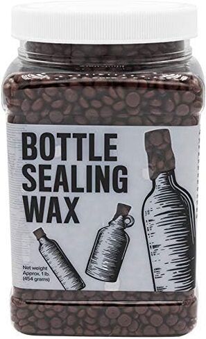 Blended Waxes, Inc. Bottle Sealing Wax, Pastille Wax Seal Beads For Wine, Beer, and Liquor Bottle Sealing, Seals Between 25-30 Bottles, 1 lb, Bronze Metallic in Saudi Arabia