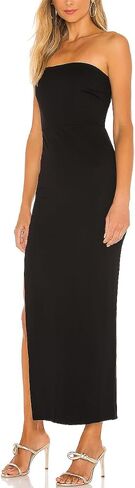 JLCNCUE Women's Tube Strapless Maxi Dress Side Slit Bodycon Dress Sleeveless Off Shoulder Backless Cocktail Dress 295 in Saudi Arabia