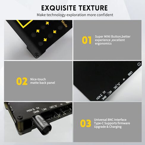 Sutlumisi 2 in 1 Handheld Oscilloscope Signal Generator, 154 Pro 2.4" Digital Automotive Oscilloscope Kit, 40MSa/s Sampling Rate 18MHz Bandwidth, 0-500KHz Adjustable Signal Generator, with 10X Probe in Kuwait