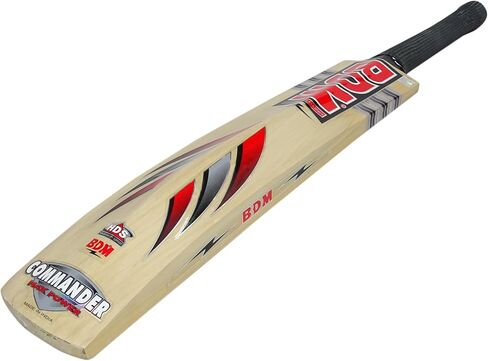 BDM Commander Max Power English Willow Wood مقاسات البالغين حقيبة حمل مضرب الكريكيت - اختر الوزن in Kuwait