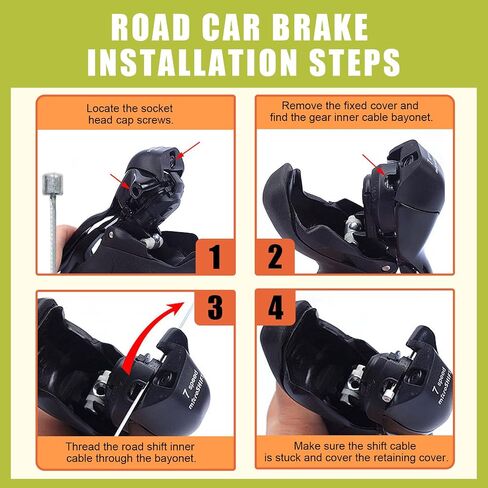 Hilitchi 5 Sets Green Universal Bicycle Shifter Cable Housing Set, Including Cable Housing and End Caps, S-Buckles, Cable End Crimps with Isolation Protection Clip for Mountain Road Bike in Saudi Arabia