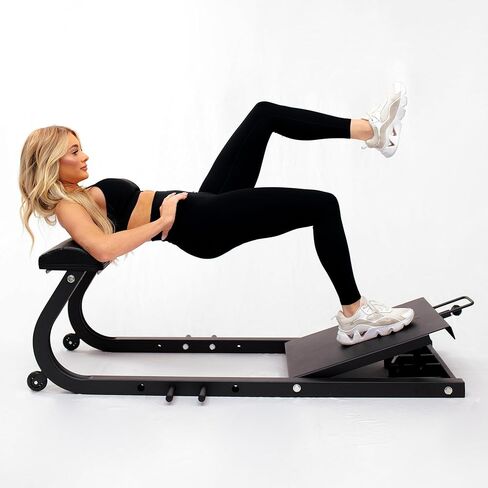 آلة 4KOR Fitness Peach Pro Glute مع لوحة مائلة مدمجة قابلة للتعديل لتعزيز عزل وتنشيط Glute in Kuwait