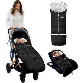 LAT Baby Warm Bunting Bag Universal,Extended and Removable,Stroller Sleeping Bag Cold Weather,Waterproof Toddler Footmuff in Kuwait