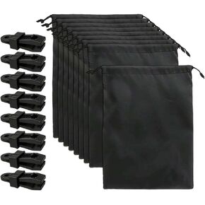 حقيبة رمل مرجحة للستائر الخارجية مع مشابك تثبيت لملحقات ستائر باب الفناء، 8 قطع in Kuwait