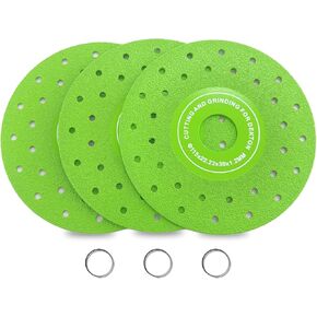 4.5" Glass Cutting Disc 3-Pack - Diamond Saw Blades Ultra-Thin Multi-Pore Ceramic Disc for Chip-Free Cutting on Tile, Glass, Marble, Granite in Saudi Arabia