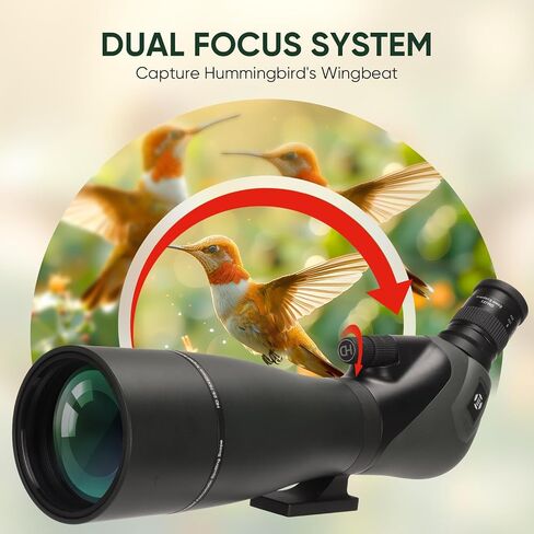 نطاق اكتشاف للصيد، الرماية على الهدف، مشاهدة الطيور، نطاق رصد عالي الدقة 25-75x80 مع حامل ثلاثي القوائم، بصريات متعددة المغلفة بالكامل BAK4 IPX5 مقاومة للماء لمشاهدة الحياة البرية مع محول الهاتف، وحقيبة الحمل in Kuwait
