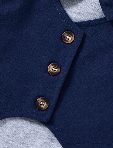 Baby Boy Clothes Gentleman Long Sleeve Romper Top and Pants Baby Boy Fall Winter Outfits 0-12M in Kuwait