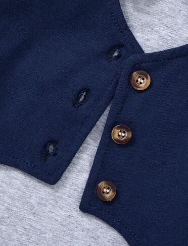 Baby Boy Clothes Gentleman Long Sleeve Romper Top and Pants Baby Boy Fall Winter Outfits 0-12M in Kuwait